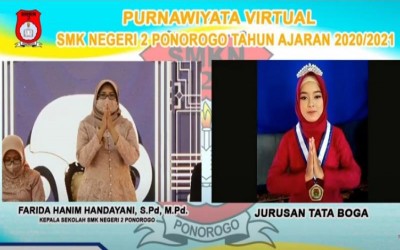 Purnawiyata Virtual SMKN 2 Ponorogo Bertabur Prestasi LKS Provinsi